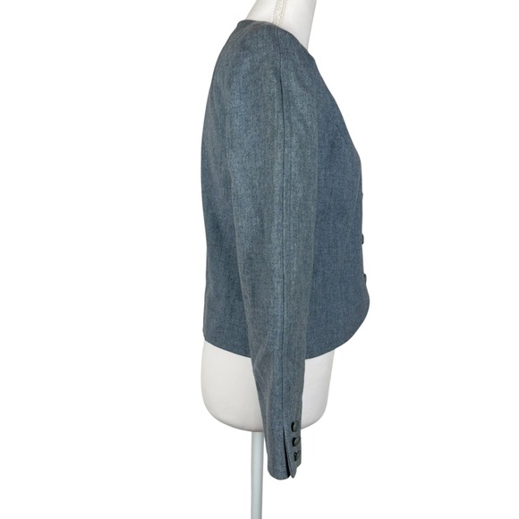 Vintage Pendleton 2pc Wool Pant Blazer Suit Womens 4 Petite Light Blue USA - Picture 4 of 14